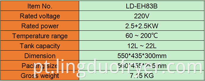 Electric Fryer Product Details